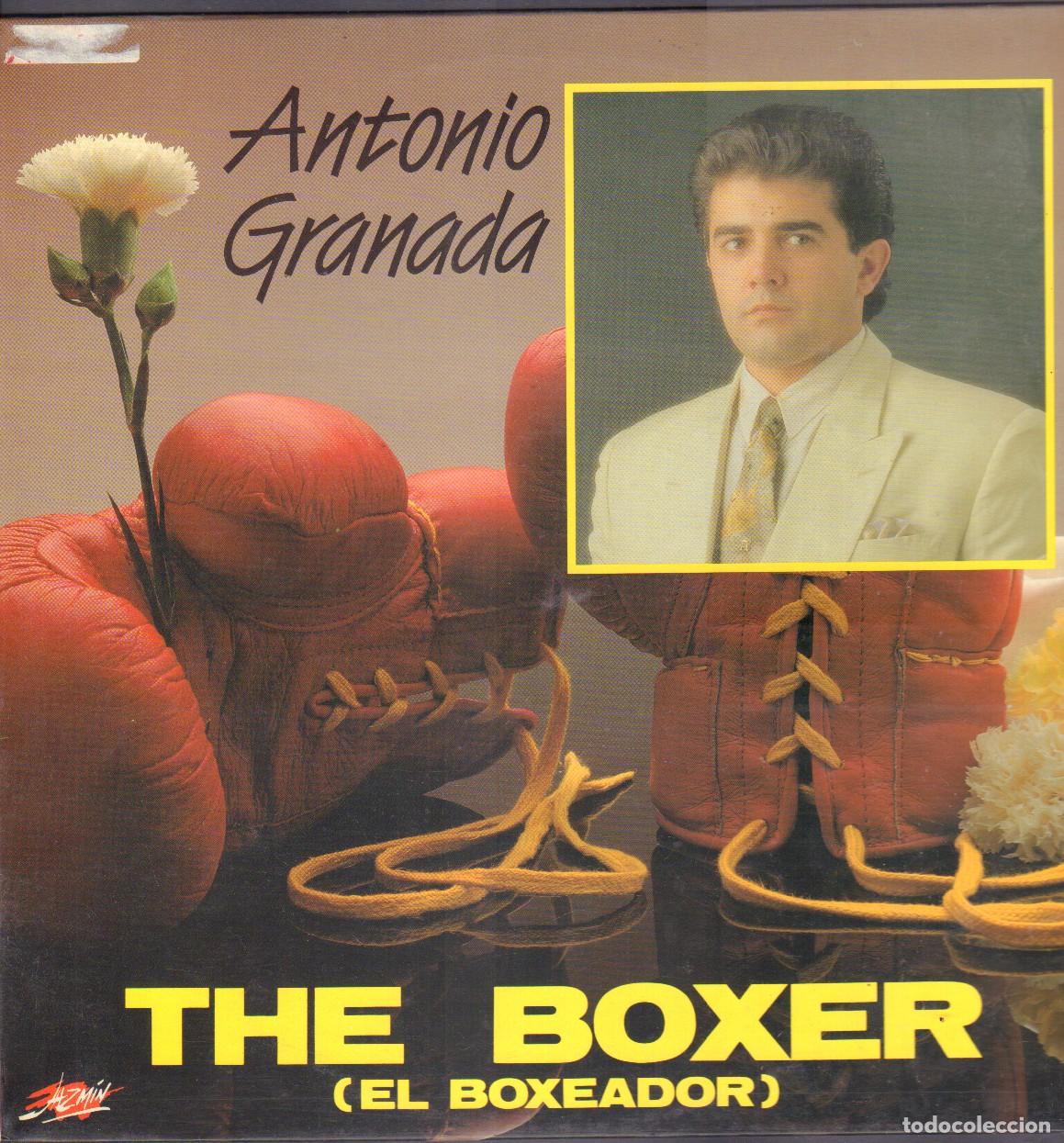 Discos de vinilo: ANTONIO GRANADA - THE BOXER / QUISIERA SABER, FINGIENDO, COMO ERES.../ LP JAZMIN 1991 RF-26874