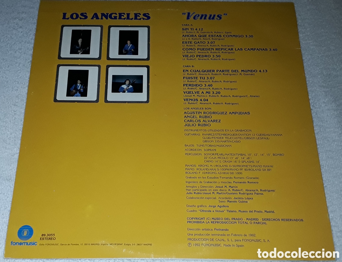 Discos de vinilo: LP - LOS ANGELES - VENUS - Foto 2