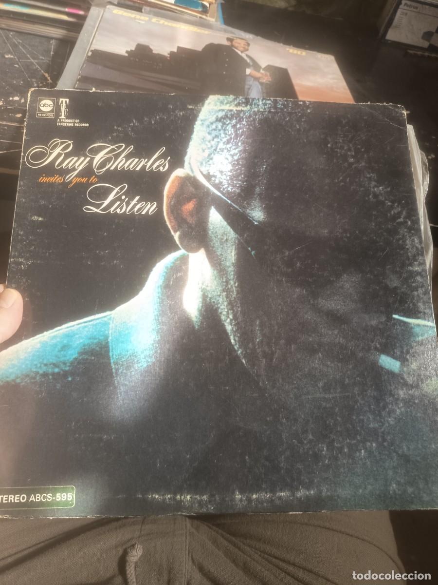 Discos de vinilo: DISCO LP RAY CHARLES,( LISTEN),! Original USA)