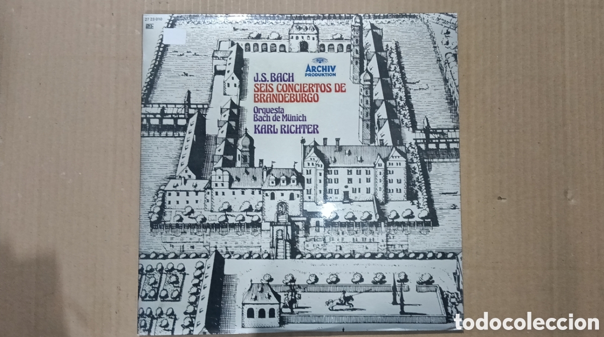 Discos de vinilo: BACH BRANDEBURGO MUNICH RICHTER ARCHIV PRODUKTION