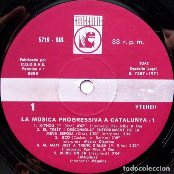 Discos de vinilo: Various - M&uacute;sica Progressiva A Catalunya N&ordm;1 - LP, Comp - Various - Foto 2