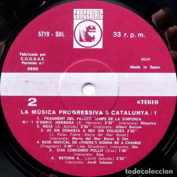 Discos de vinilo: Various - M&uacute;sica Progressiva A Catalunya N&ordm;1 - LP, Comp - Various - Foto 3