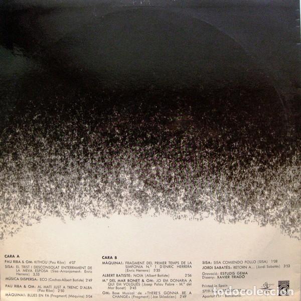 Discos de vinilo: Various - M&uacute;sica Progressiva A Catalunya N&ordm;1 - LP, Comp - Various - Foto 4