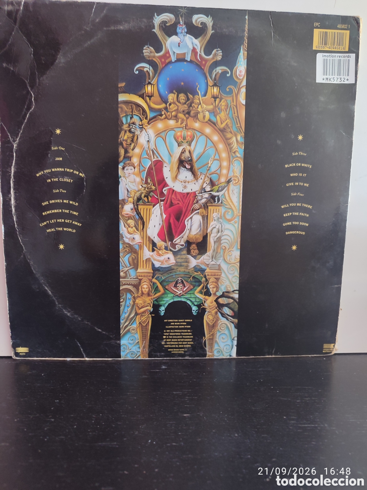 Discos de vinilo: Michael Jackson &ndash; Dangerous 2X12 - Foto 2