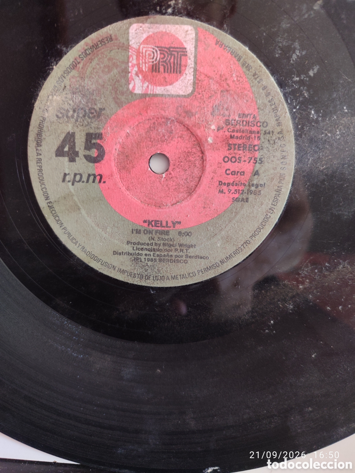 Discos de vinilo: Kelly &ndash; Im On Fire VINILO - Foto 2