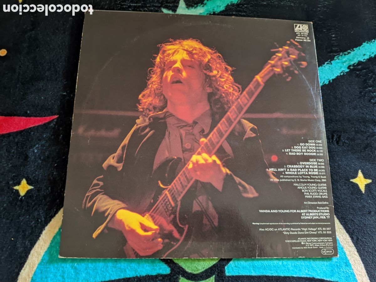 Discos de vinilo: // AC/DC &ndash; Let There Be Rock - Atlantic Germany 1979 - Foto 2