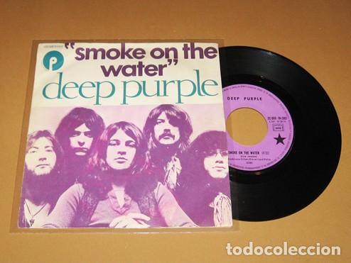 Discos de vinilo: DEEP PURPLE - SMOKE ON THE WATER / SMOKE ON THE WATER (LIVE VERSION) - SINGLE - 1973