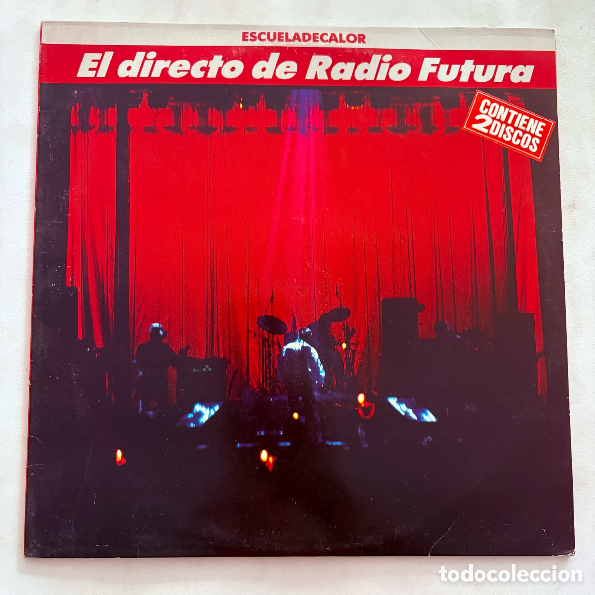 Discos de vinilo: DOBLE LP RADIO FUTURA &lrm; EL DIRECTO DE RADIO FUTURA ESCUELADECALOR ESCUELA DE CALOR DE 1989