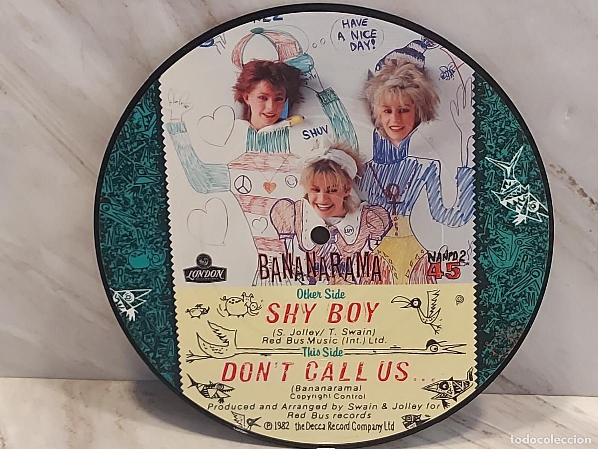 Discos de vinilo: PICTURE DISC!! | BANANARAMA | SHY BOY | DON'T CALL US | 7&rdquo; | UK 1982 | MBC. ***