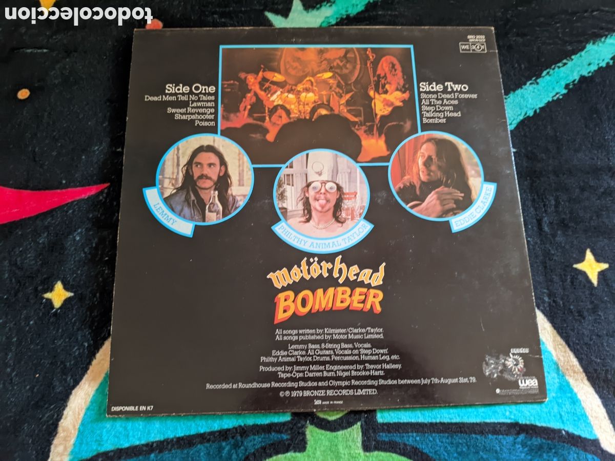 Discos de vinilo: // Mot&ouml;rhead - Bomber - Bronze Francia 1979 - Foto 2