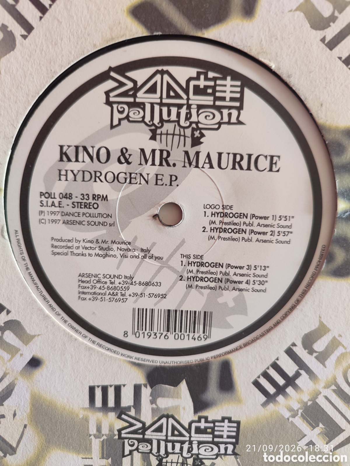 Discos de vinilo: Kino & Mr. Maurice &ndash; Hydrogen EP - Foto 3