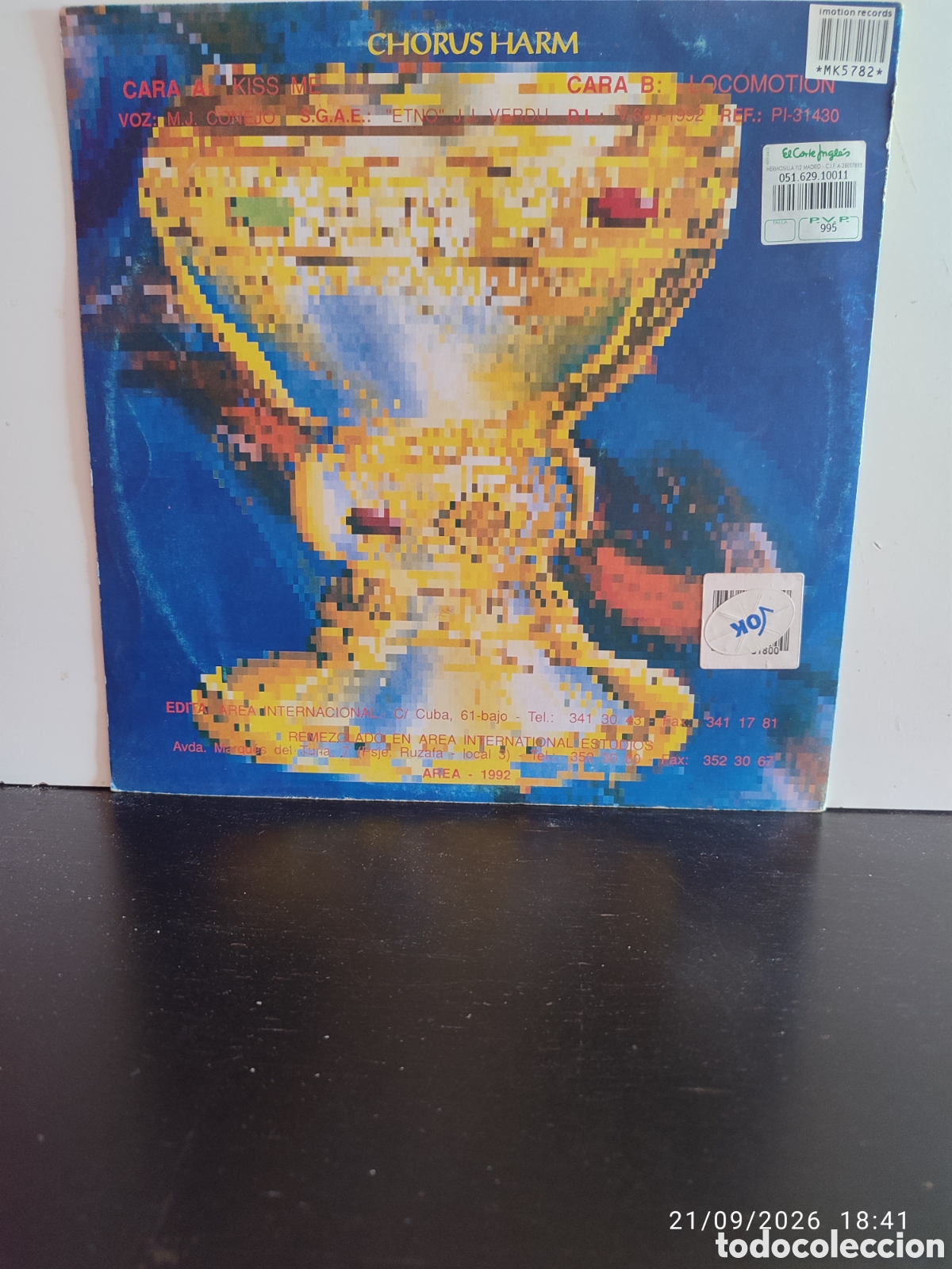 Discos de vinilo: Chorus Harm &ndash; Kiss Me - Foto 3