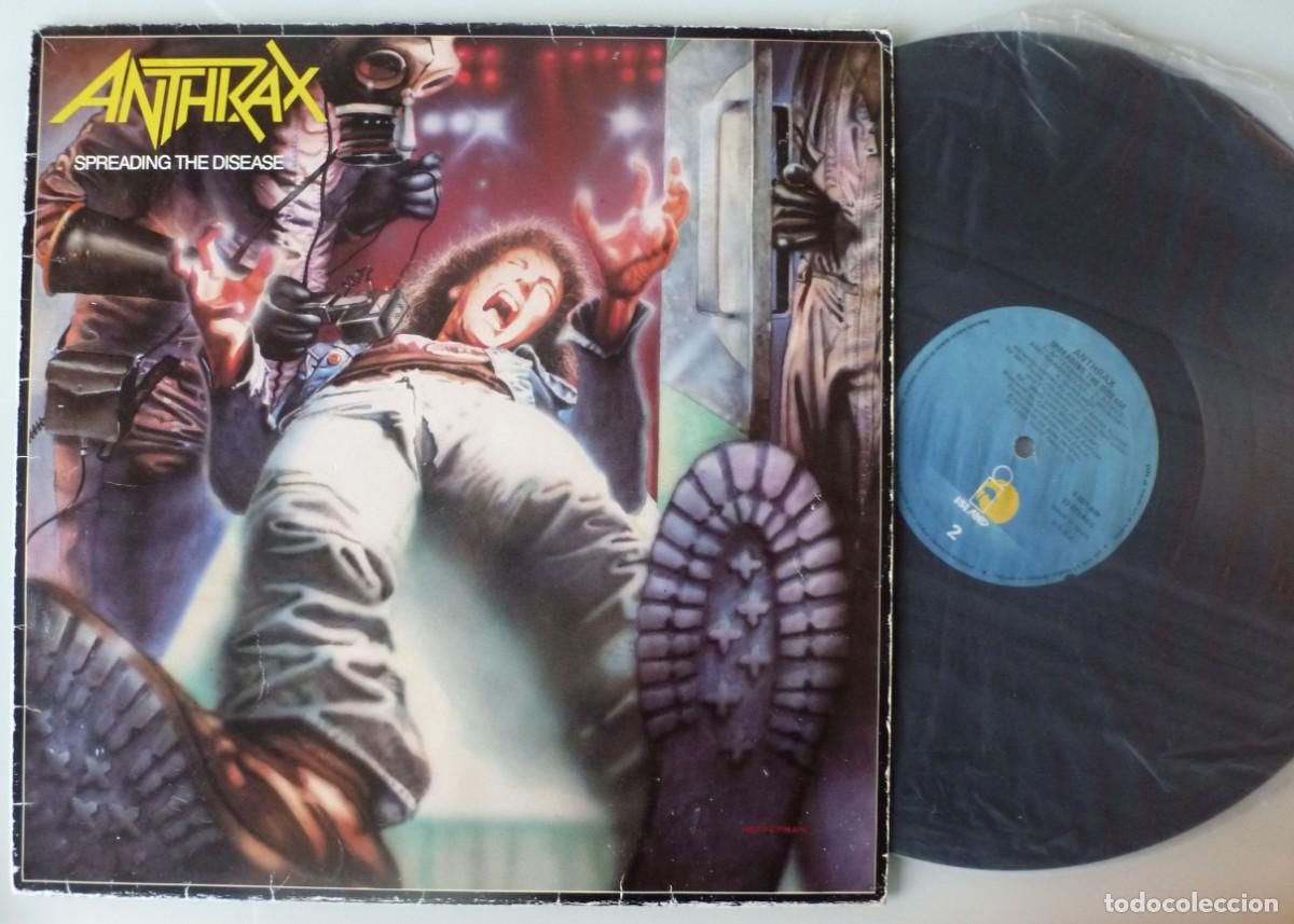 Discos de vinilo: ANTHRAX - SPREADING THE DISEASE (LP ISLAND 1986 ESPA&Ntilde;A)