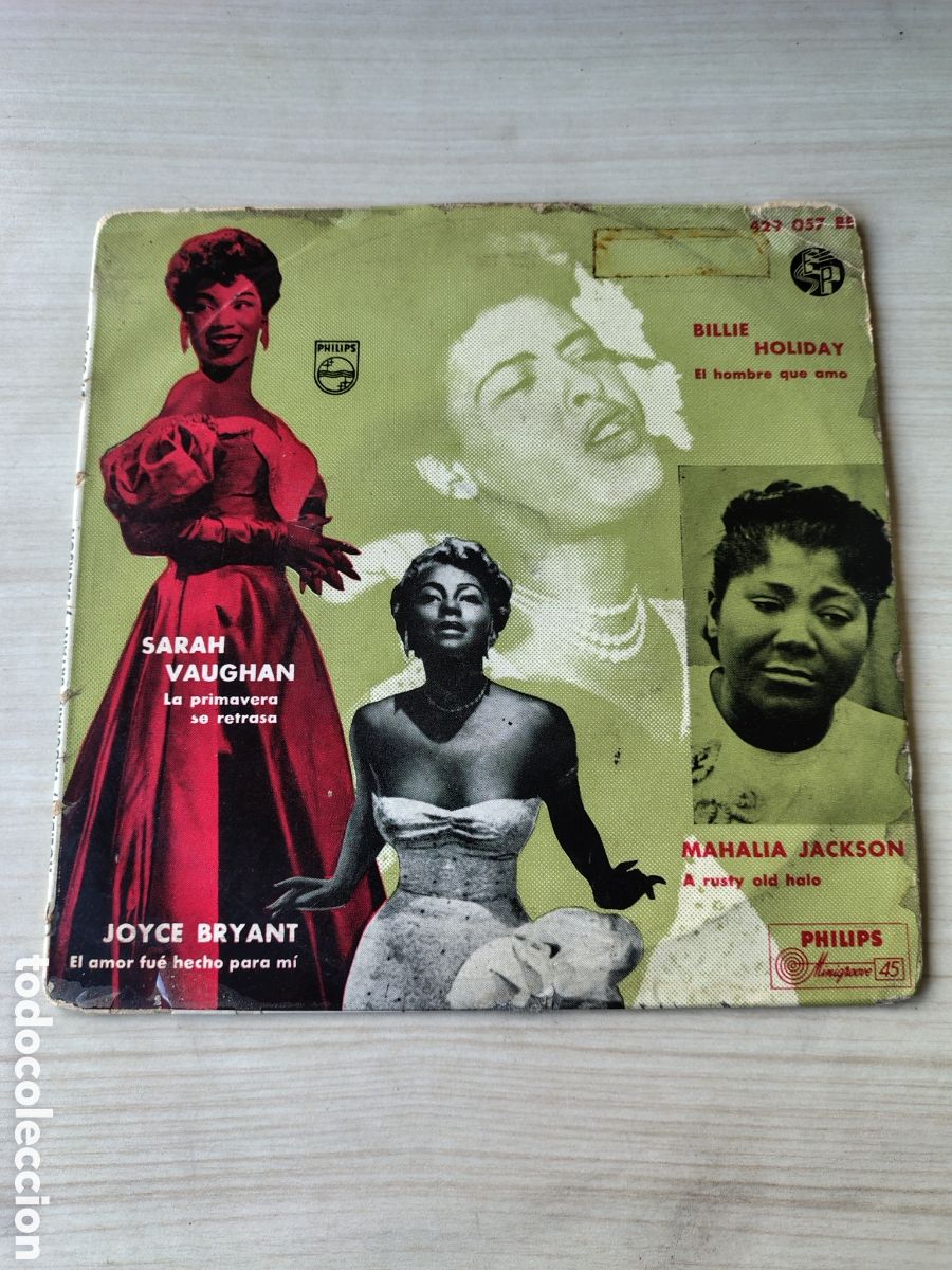 Discos de vinilo: BILLIE HOLIDAY SARAH VAUGHAN MAHALIA JACKSON JOYCE BRYANT PHILIPS ESPA&Ntilde;A SIN FECHA