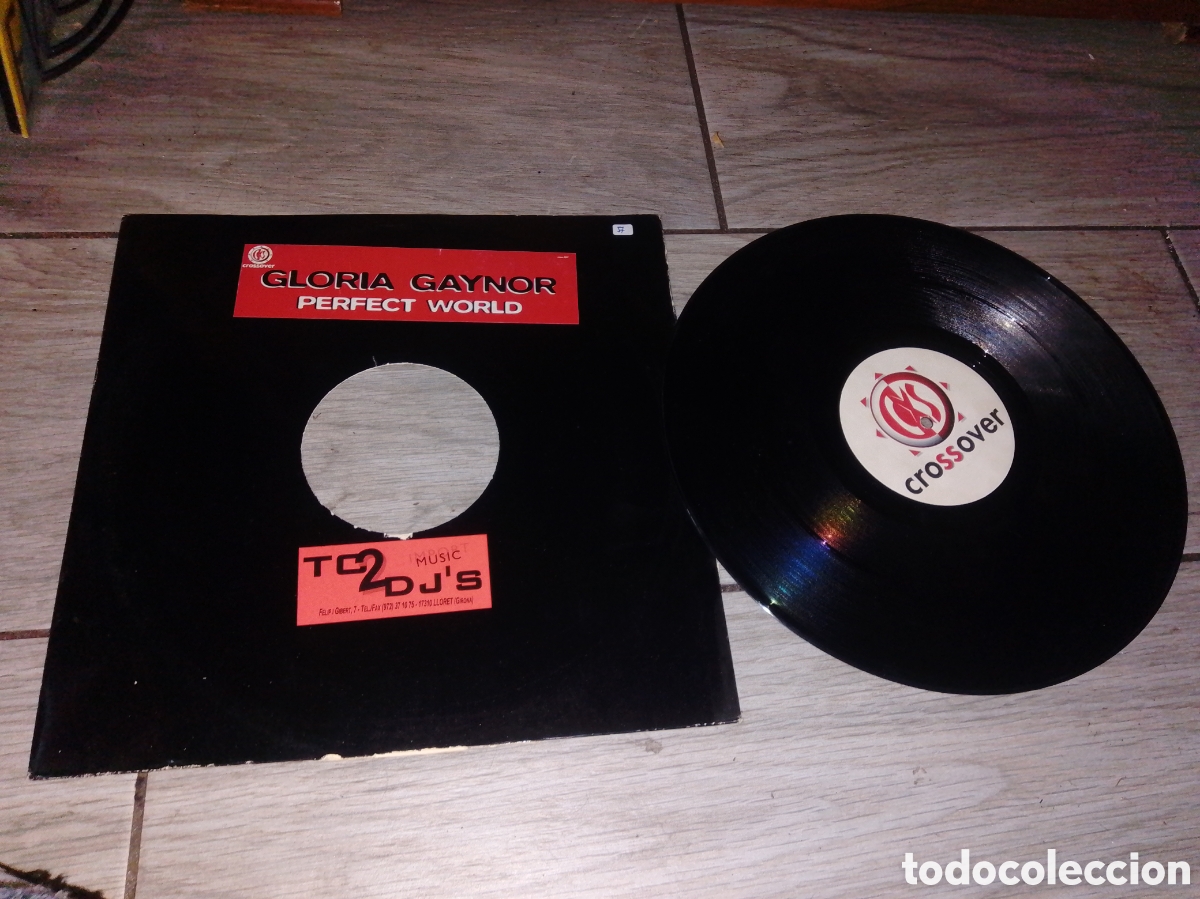 Discos de vinilo: GLORIA GAYNOR - PERFECT WORLD - MAXI - ITALIA - CROSSOVER - PLS 57 - L -