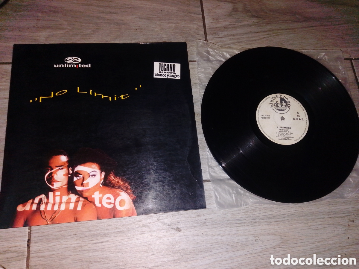 Discos de vinilo: 2 UNLIMITED - NO LIMIT - MAXI - SPAIN - BLANCO Y NEGRO - LV -