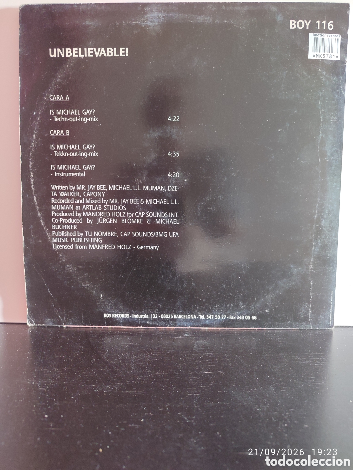 Discos de vinilo: Unbelievable! - Is Michael Gay? - Foto 2