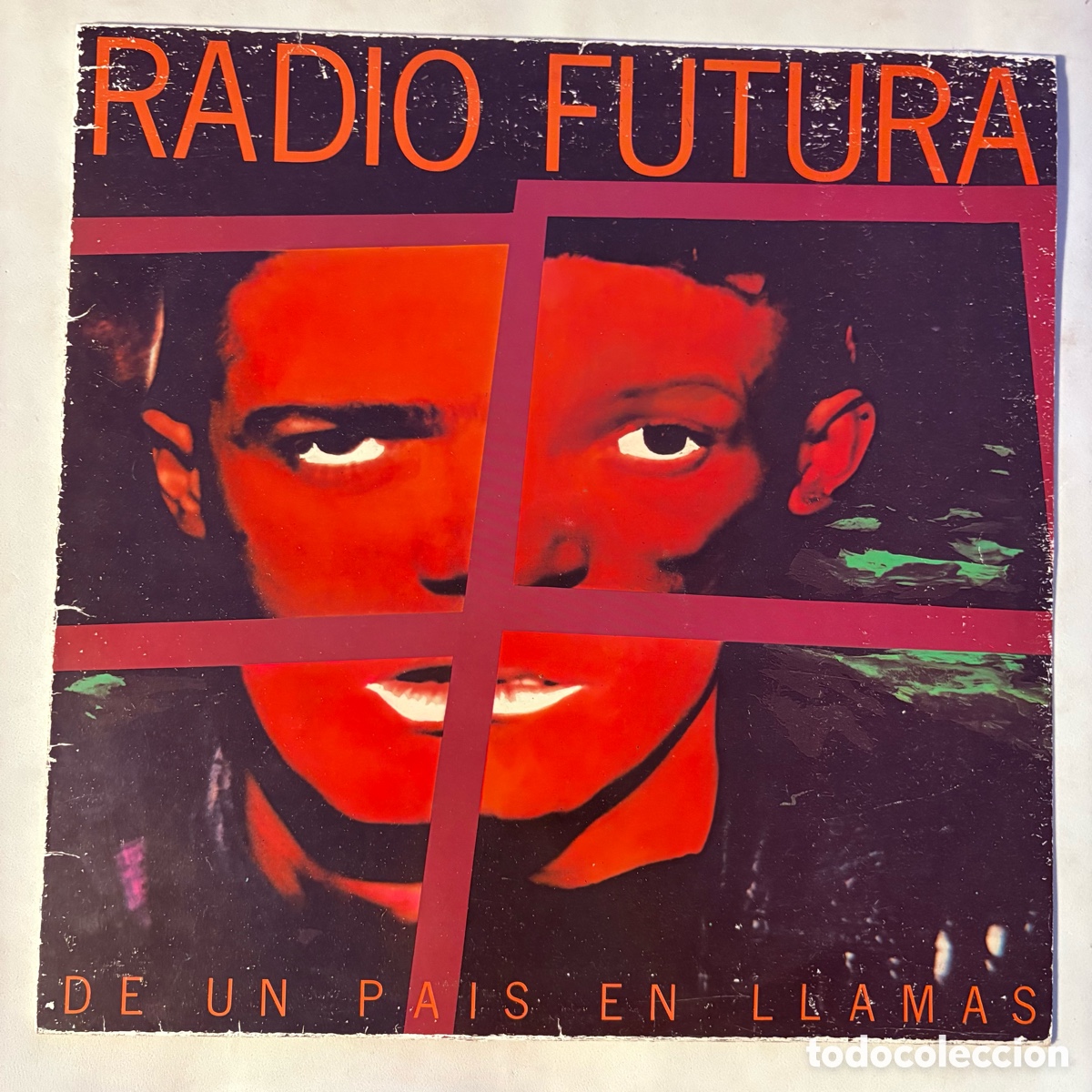 Discos de vinilo: lp Radio Futura &lrm;&ndash; De Un Pa&iacute;s En Llamas edicion espa&ntilde;ola de 1985