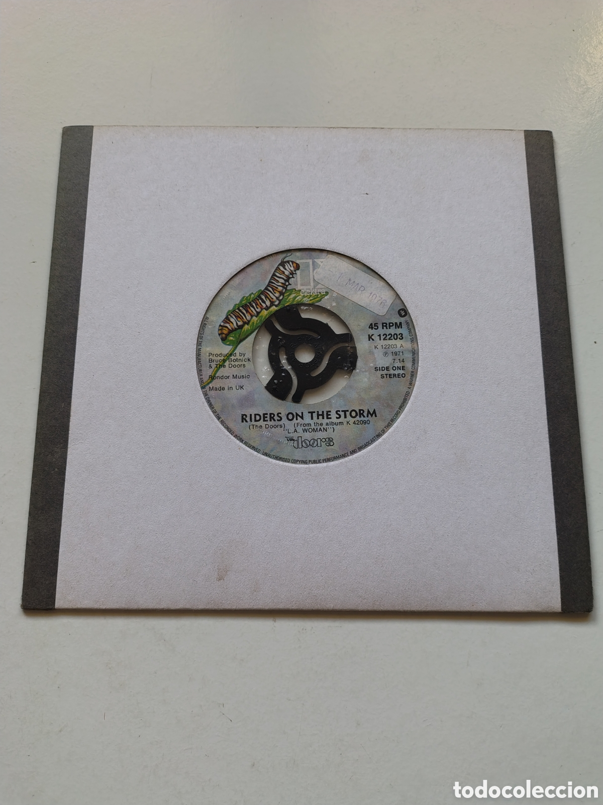 Discos de vinilo: THE DOORS Riders On The Storm / L.A. Woman ( 1976 ELEKTRA UK )