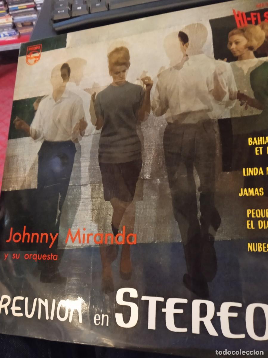 Discos de vinilo: JOHNNY MIRANDA Y SU ORQUESTA- REUNI&Oacute;N EN STEREO- LP.