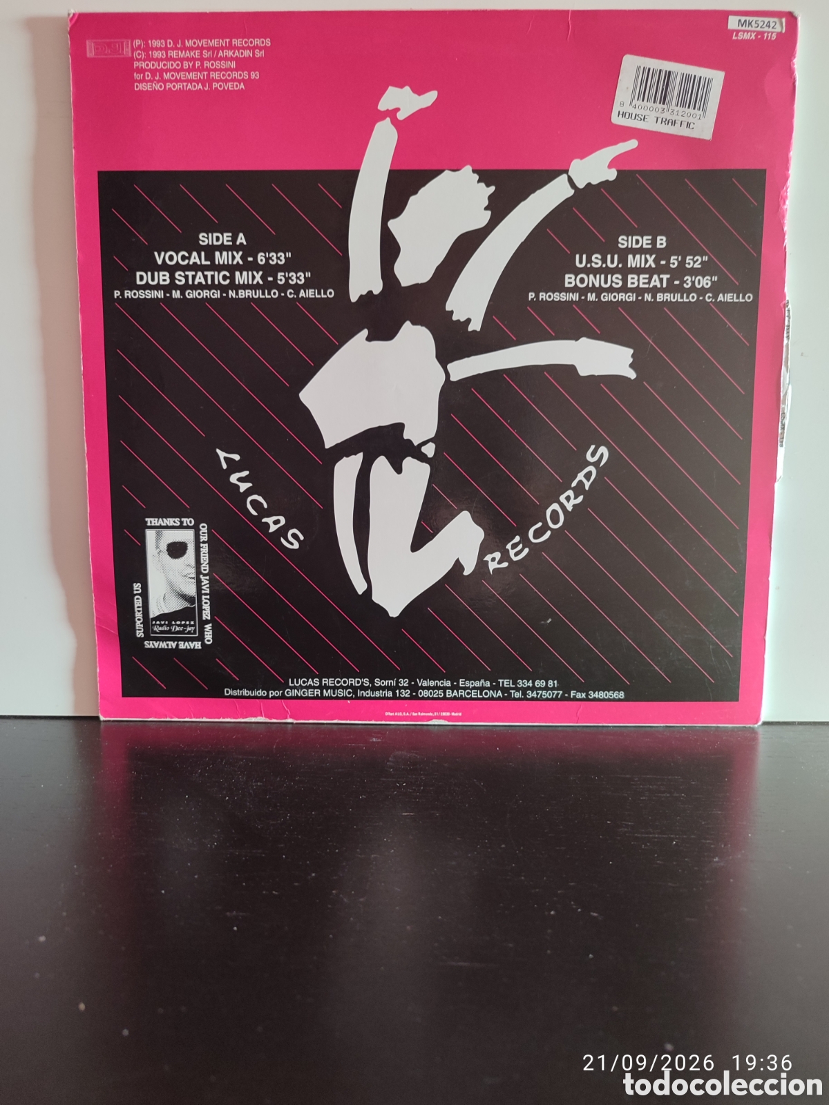 Discos de vinilo: House Traffic &ndash; Rock You - Foto 2