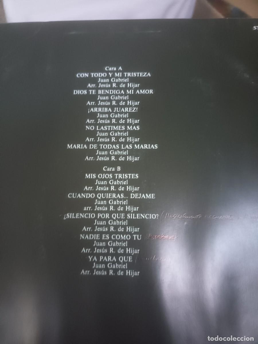 Discos de vinilo: DISCO LP JUAN GABRIEL CANTA - Foto 2