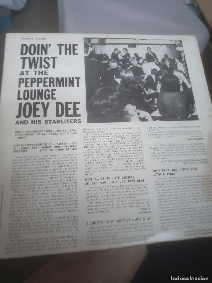 Discos de vinilo: DISCO LP JOE DEE, DOIN THE TWIST - Foto 2