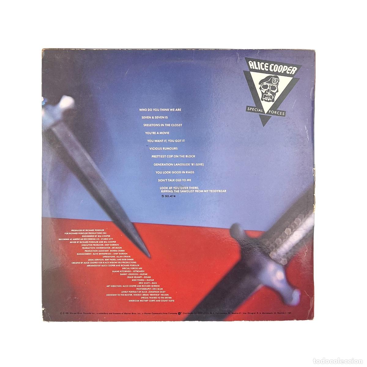 Discos de vinilo: LP. Alice Cooper. Special Forces (G+/VG) - Foto 2