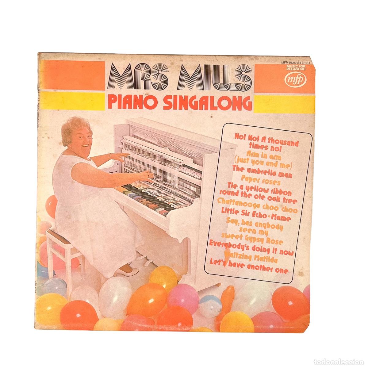 Discos de vinilo: LP. Mrs. Mills. Piano Singalong (VG/VG)