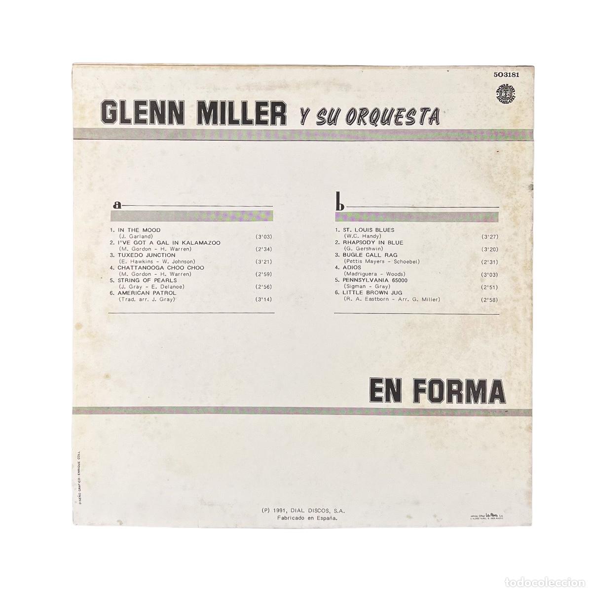 Discos de vinilo: LP. Glenn Miller. En Forma! (VG+/VG+) - Foto 2