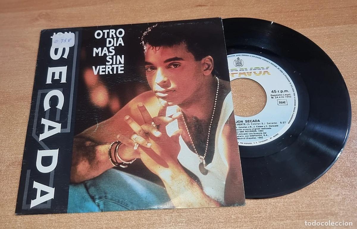Discos de vinilo: JON SECADA Otro dia m&aacute;s sin verte GLORIA ESTEFAN 7&rdquo; SINGLE VINILO PROMO 1992 ESPA&Ntilde;A CONTIENE 2 TEMAS