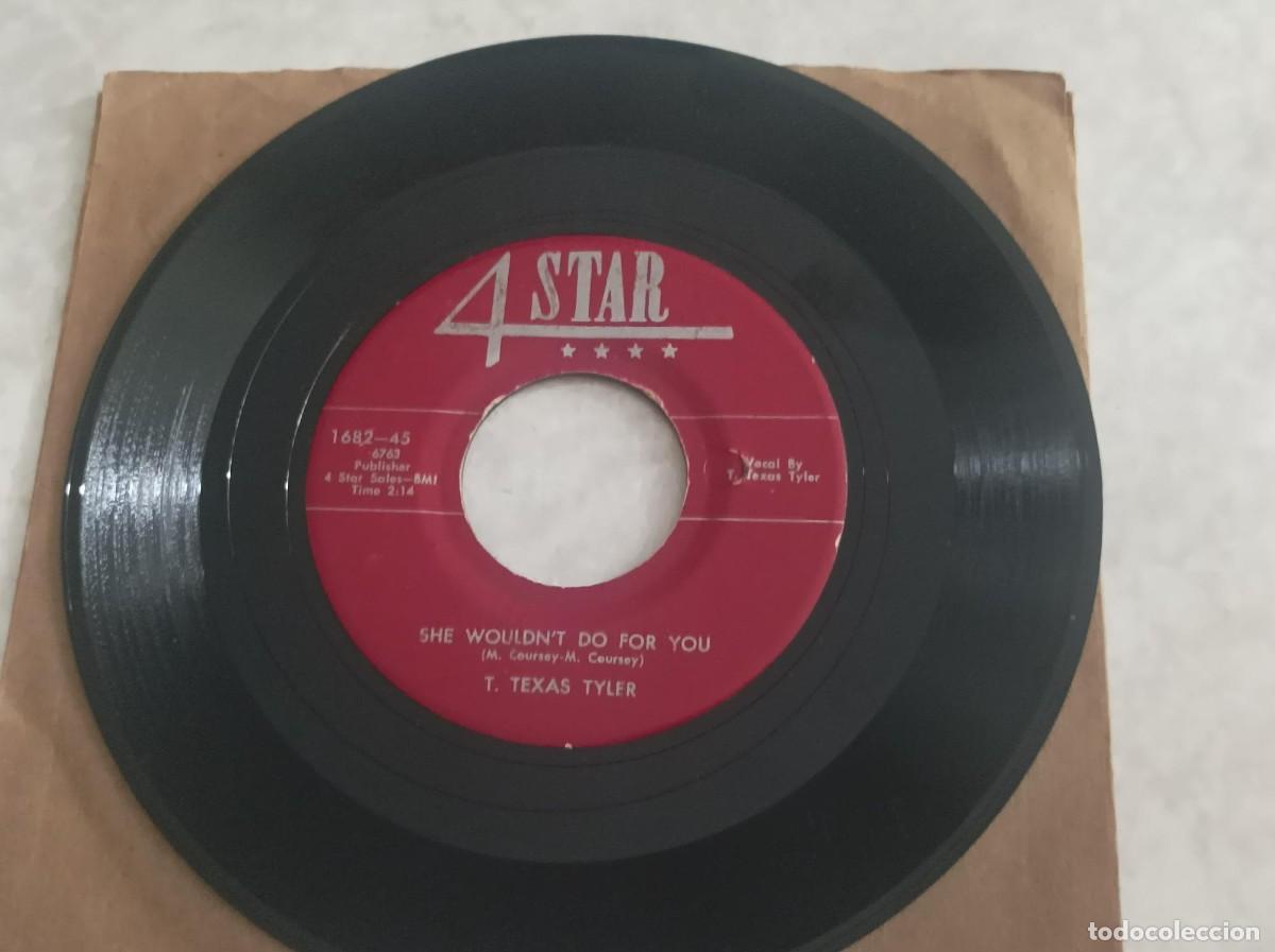 Discos de vinilo: Texas Tyler single 1955 - Foto 2