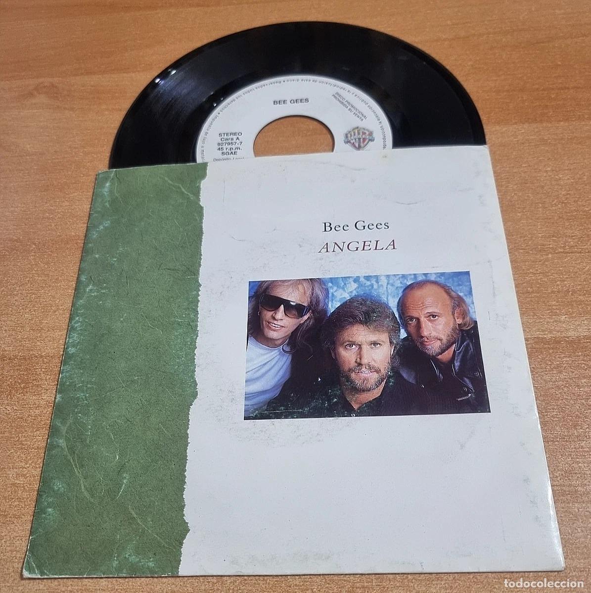Discos de vinilo: BEE GEES Angela 7&rdquo; SINGLE VINILO PROMO 1987 ESPA&Ntilde;A BARRY GIBB CONTIENE 2 TEMAS