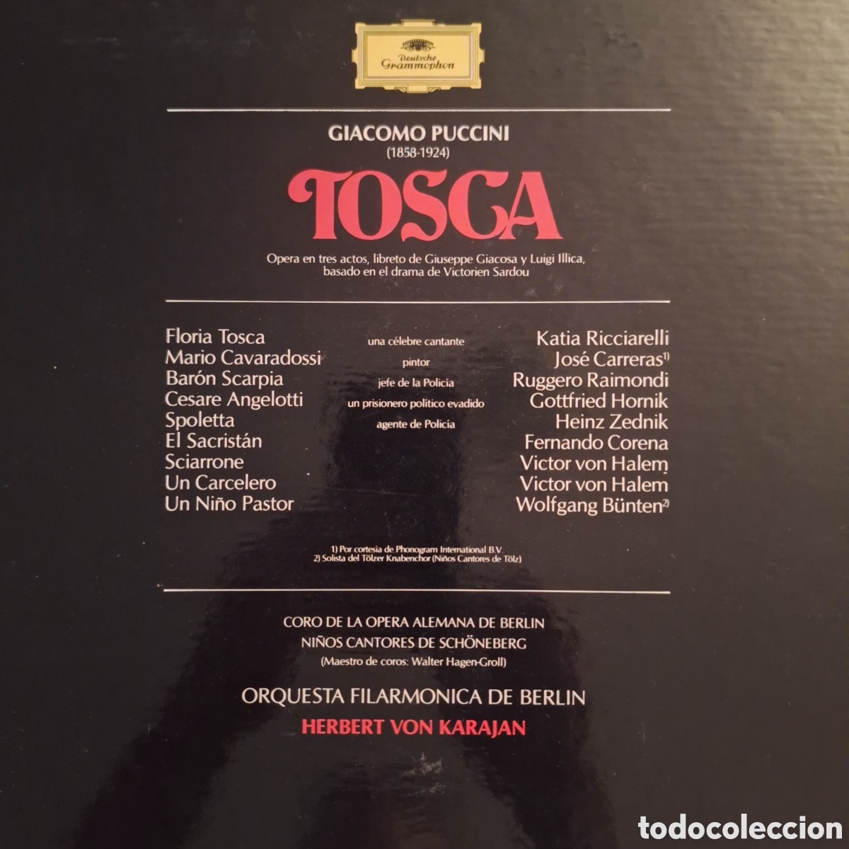 Discos de vinilo: Caja Tosca. Puccini. Dtor: von Karajan - Foto 4