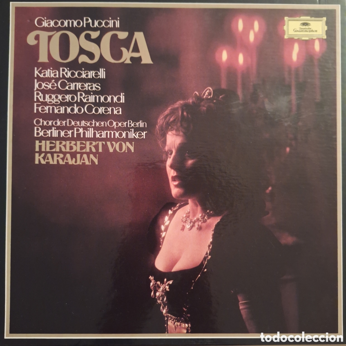 Discos de vinilo: Caja Tosca. Puccini. Dtir: von Karajan