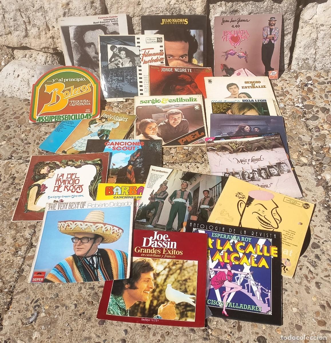 Discos de vinilo: GRAN LOTE DE 20 VEINTE DISCOS DE VINILO VARIADOS, VINTAGE