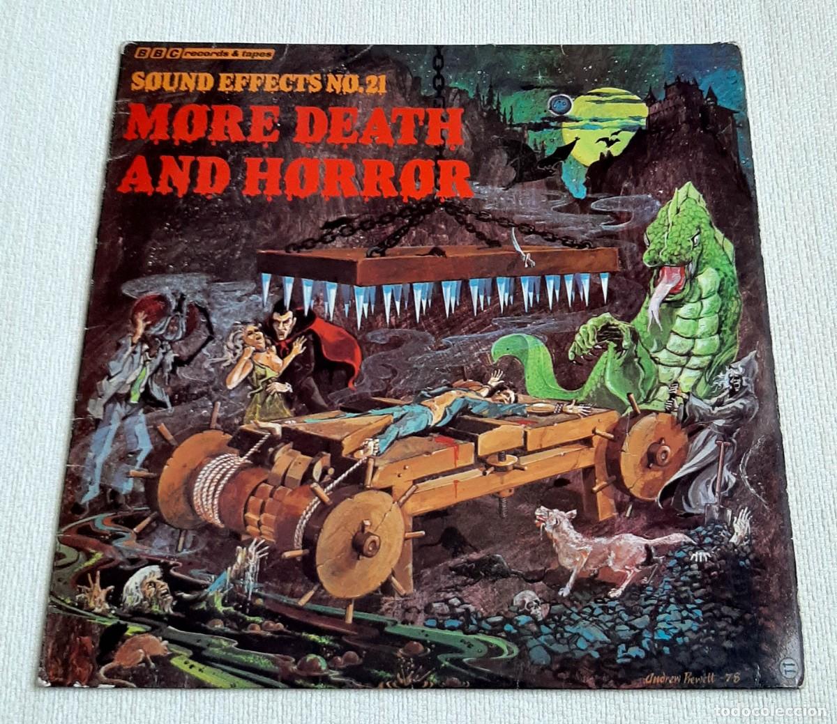 Discos de vinilo: Antiguo disco LP vinilo Sound Effects 21. More Death and Horror. BBC 1978