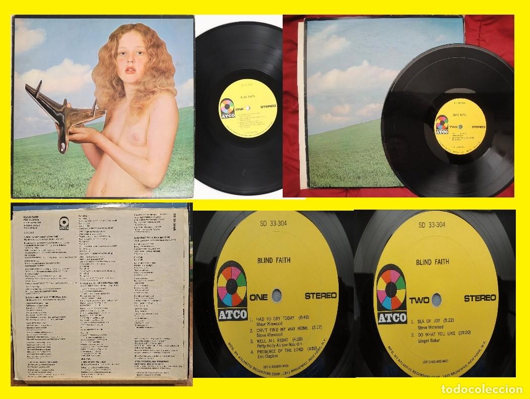 Discos de vinilo: BLIND FAITH, RARA 1&ordf; EDIC USA + INSERTO, SIN CENSURAR, COLLECTORS ! E CLAPTON S WINWOOD G BAKER, EXC