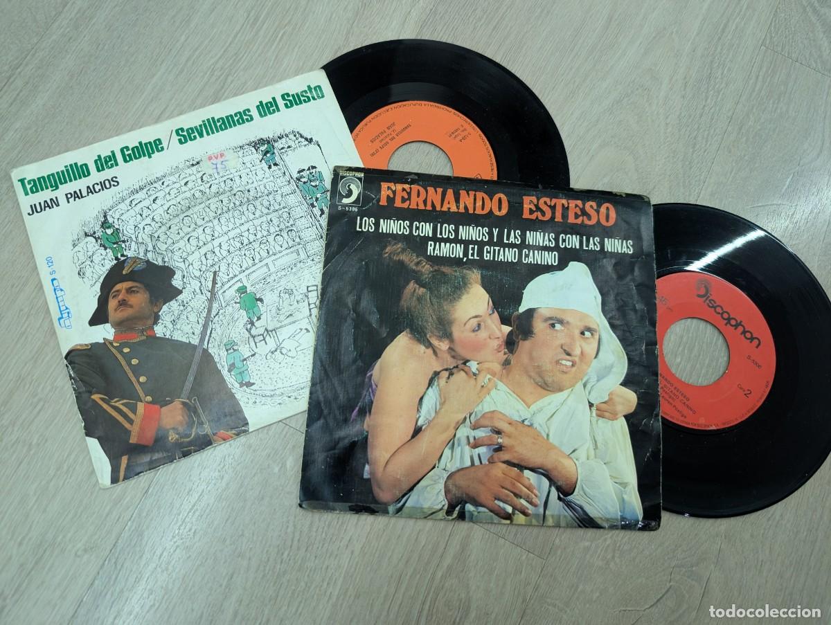 Discos de vinilo: LOTE DE 2 SINGLES DE HUMOR - FERNANDO ESTESO - LAS NI&Ntilde;AS CON LAS N. Y JUAN P. TANGUILLO DEL GOLPE