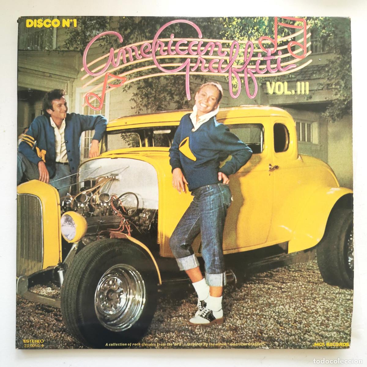 Discos de vinilo: DISCOS PERFECTOS - AMERICAN GRAFFITI VOL. III &ndash; 31 SUPER OLDIES &ndash; DOBLE LP VINILO &ndash; MCA 23.0050/4