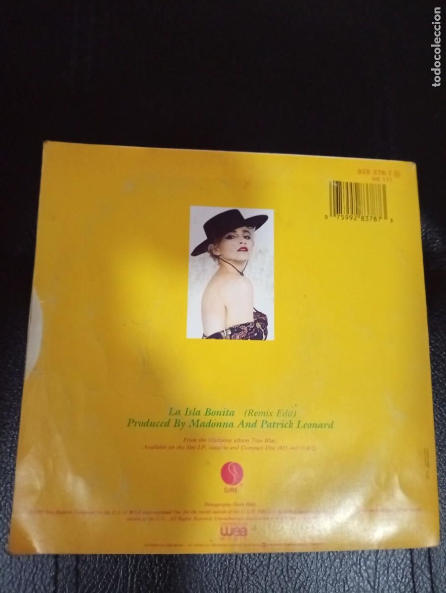 Discos de vinilo: MADONNA - LA ISLA BONITA 7&rdquo; - SINGLE - 1987 - Foto 2