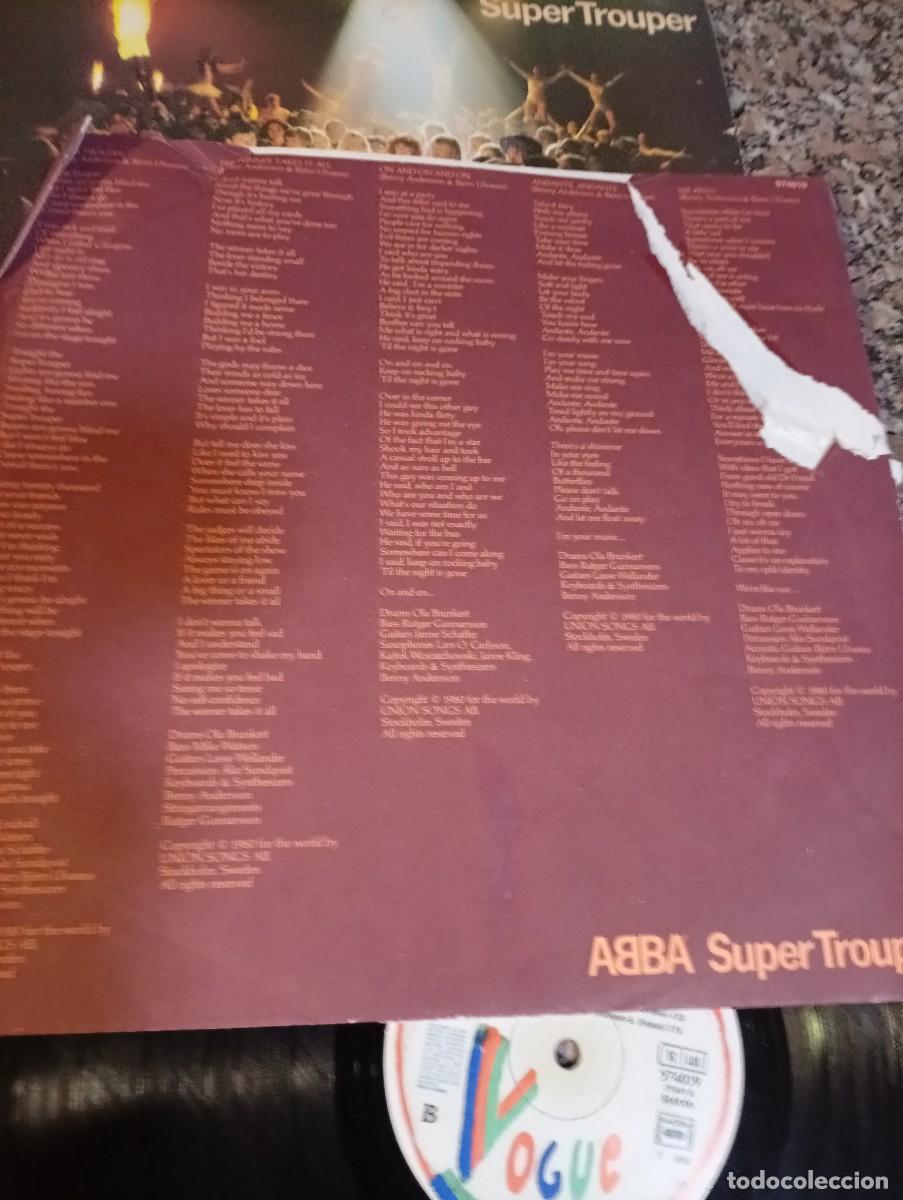 Discos de vinilo: ABBA - SUPER TROUPER - A&Ntilde;O 1980 - Foto 5