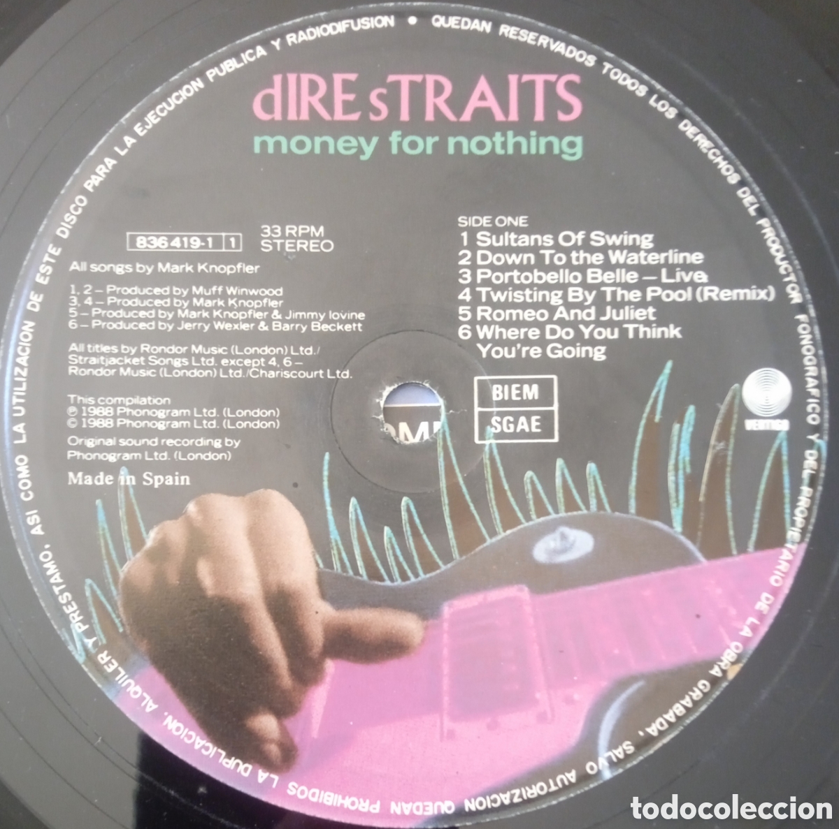 Discos de vinilo: Disco de vinilo Dire Straits - Foto 5