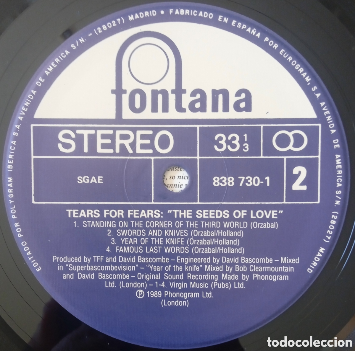 Discos de vinilo: Disco de vinilo Tears For Fears - Foto 6