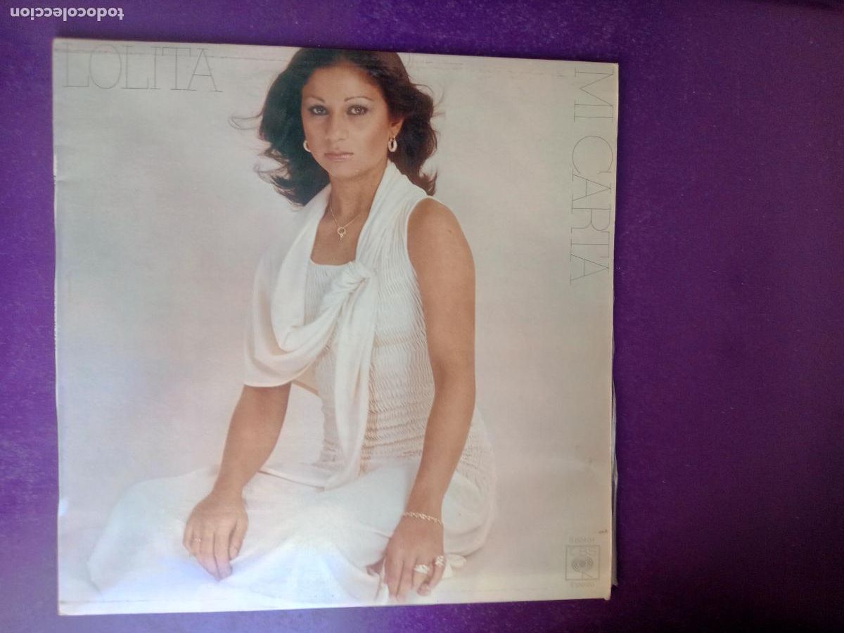 Discos de vinilo: Lolita &ndash; Mi Carta - LP CBS 1977 - MELODICA GITANA POP - JOSE LUIS DE CARLOS