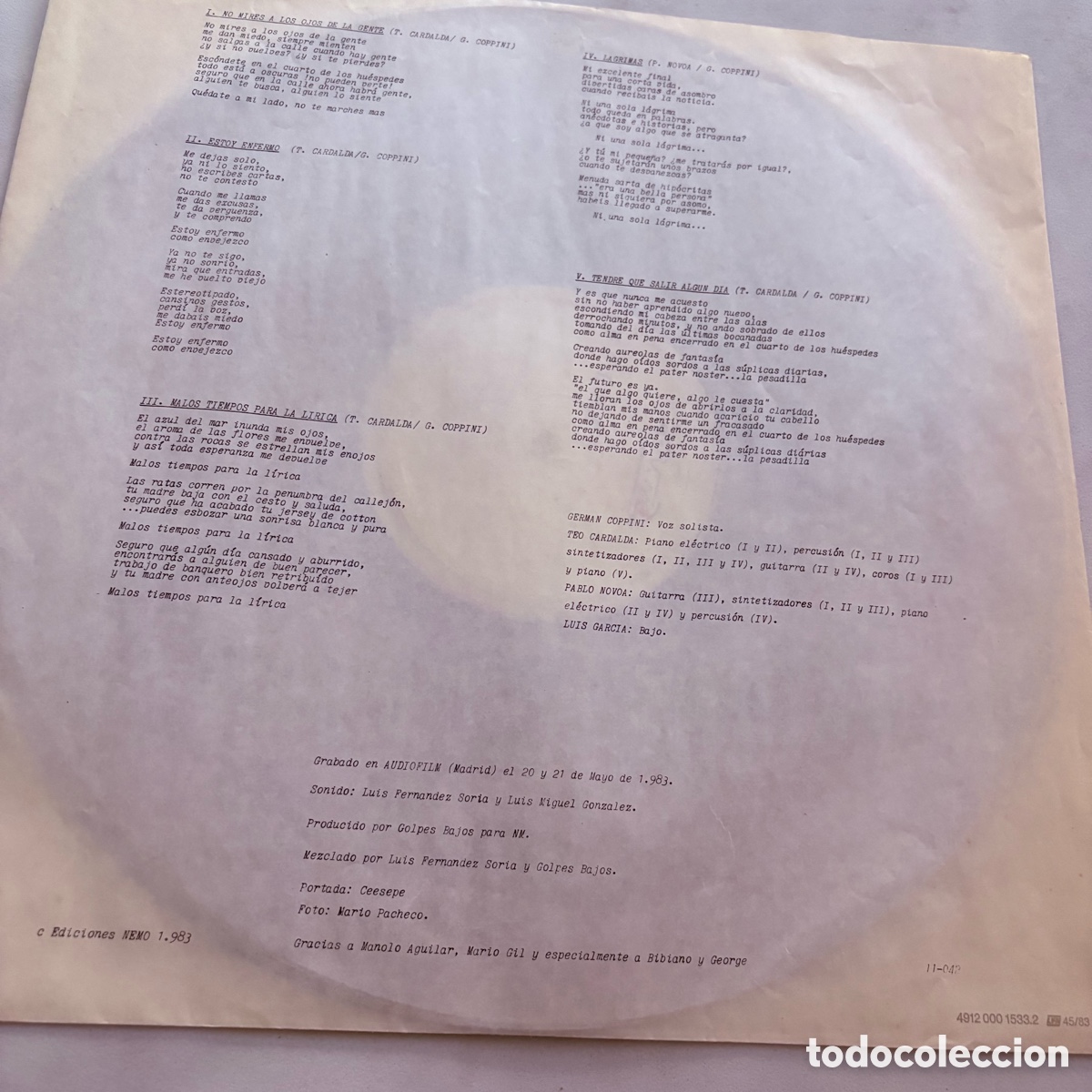 Discos de vinilo: lp golpes bajos de 1983 - Foto 3