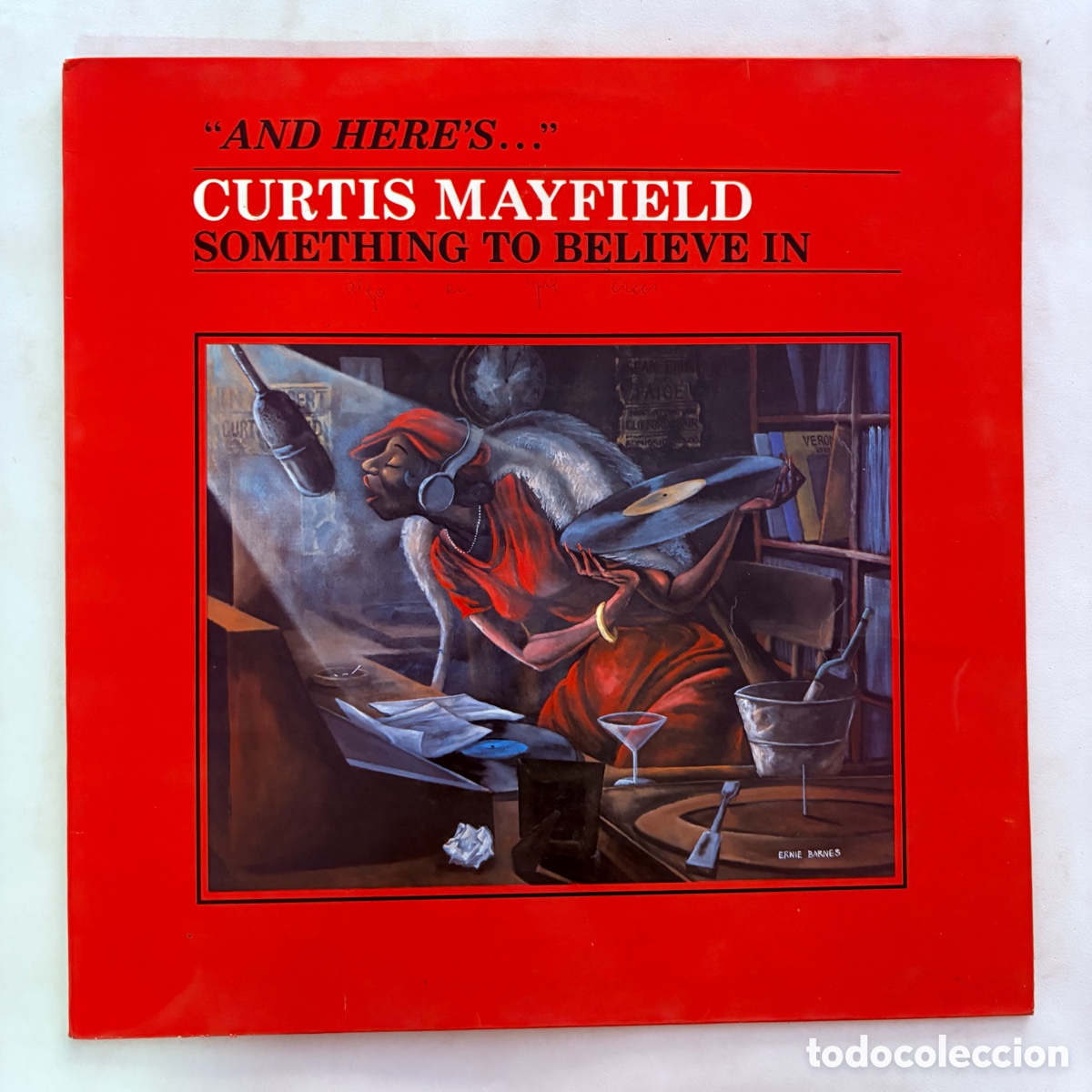 Discos de vinilo: lp Curtis Mayfield &ndash; Something To Believe In edicion espa&ntilde;ola del 1980