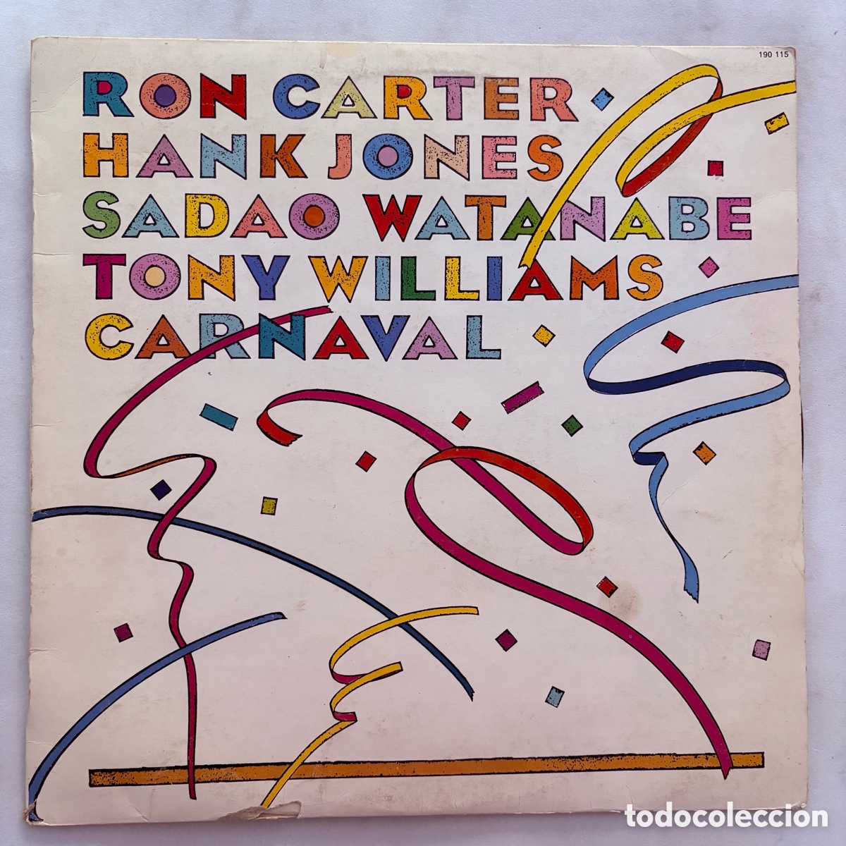 Discos de vinilo: lp Ron Carter, Hank Jones, Sadao Watanabe, Tony Williams Carnaval edicion espa&ntilde;ola de 1983