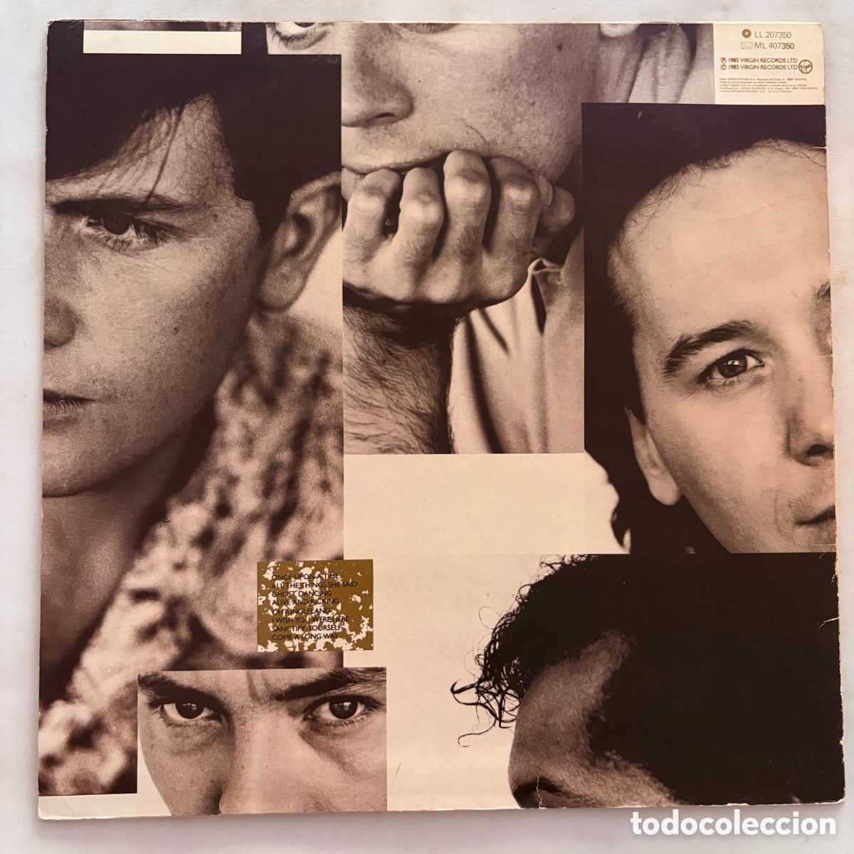 Discos de vinilo: lp Simple Minds &ndash; Once Upon A Time edicion espa&ntilde;ola de 1985 - Foto 2