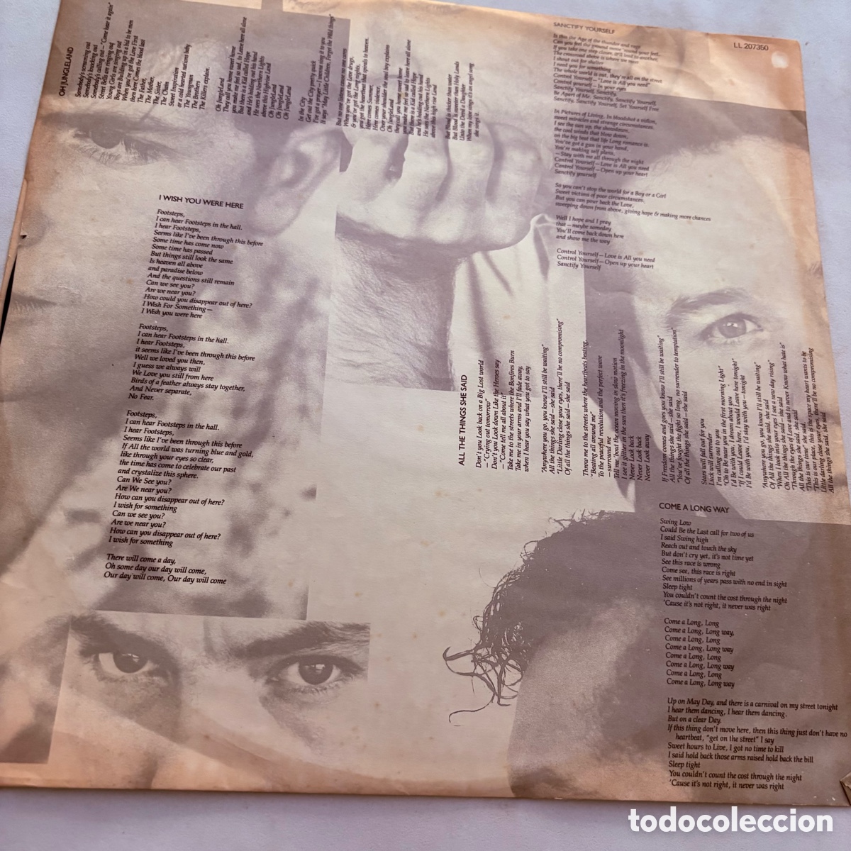 Discos de vinilo: lp Simple Minds &ndash; Once Upon A Time edicion espa&ntilde;ola de 1985 - Foto 3